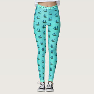 41st Birthday or Anniversary Peacock Pattern Leggings