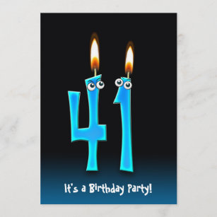 41st Birthday Party Invite