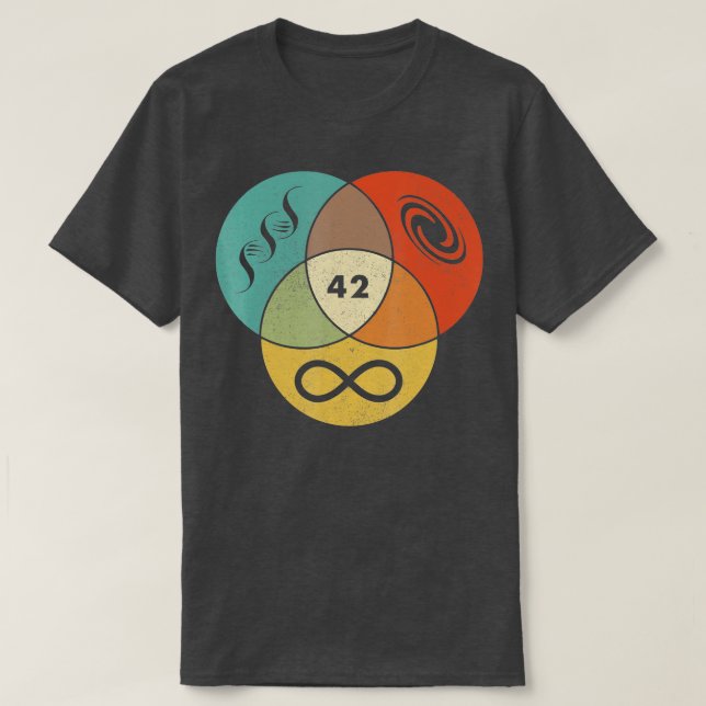 42 Answer o Life he Universe And Everything Funny  T-Shirt (Design Front)