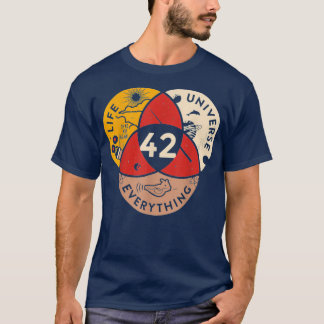42 Answer to Life Universe and Everything science  T-Shirt