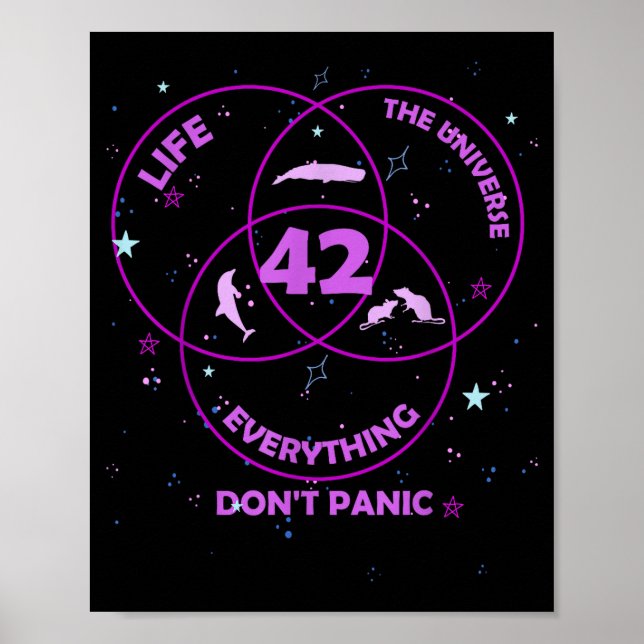 42 Answer To Life Universe Everything  Poster (Front)