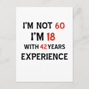 42 birthday design postcard