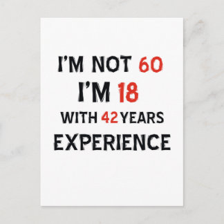 42 birthday design postcard