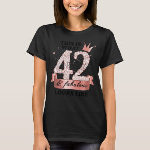 42 & Fabulous I Rose And White Party Group Candid T-Shirt