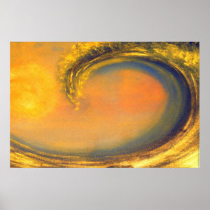 42. Golden Wave Poster
