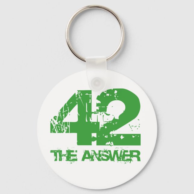 42 Is The Answer Keychain (Front)