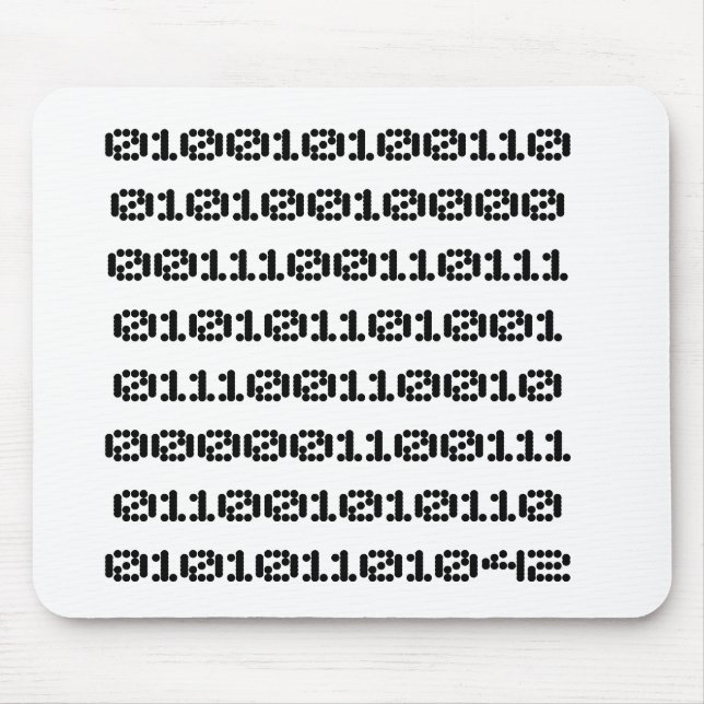 42: Mouse mat in almost binary form (Front)