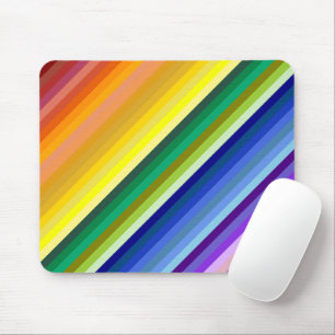 42 Stripes Rainbow Spectrum Mouse Pad