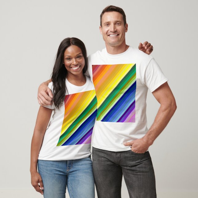 42 Stripes Rainbow Spectrum T-Shirt (Unisex)