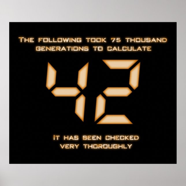 42 The Answer Poster (Front)