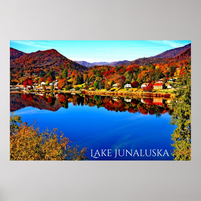 42 X 28 LAKE JUNALUSKA PREMIUM CANVAS GLOSS POSTER (Front)