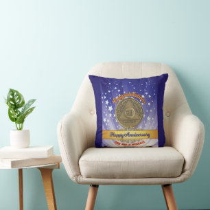 42 Year CUSTOM NAME Sober Anniversary Miracle Cushion