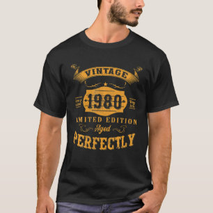42 Year Old Birthday Gifts Vintage 1980 42Nd Birth T-Shirt