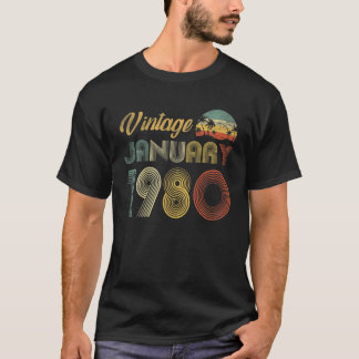 42 Year Old Gifts Vintage 1980 Limited Edition 42T T-Shirt