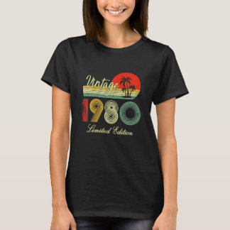 42 Year Old Gifts Vintage 1980 Limited Edition T-Shirt