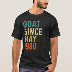 42Nd Birthday 42 Years Old GOAT Since May 1980 T-Shirt