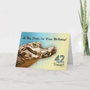 42nd Birthday Card