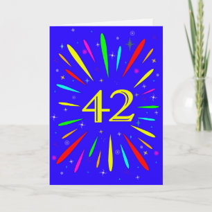 42nd Birthday Explosion Card