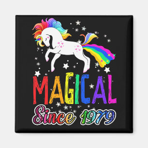42nd Birthday Magical Farting Unicorn Rainbow 197 Magnet