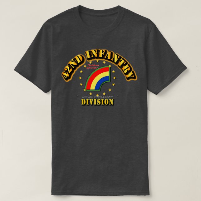 42nd Infantry Division Rainbow Division T-Shirt (Design Front)