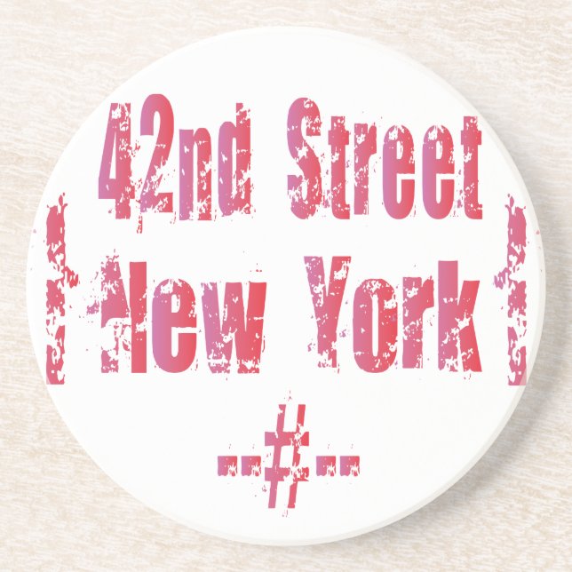 42nd street. coaster (Front)