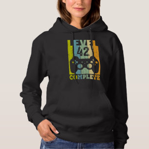 42th Birthday Ladies Mens Level 42 Years 1980 Hoodie