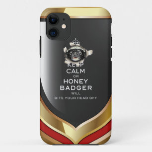 [43.4] Keep Calm or Honey Badger… iPhone 11 Case