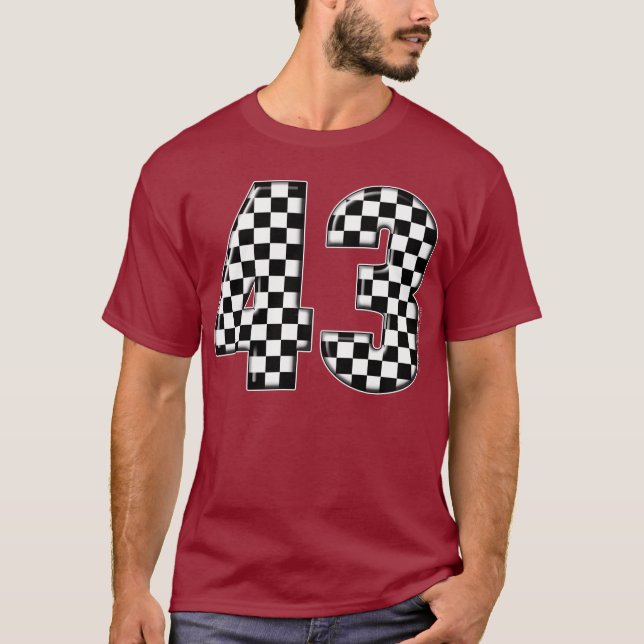 43 auto racing number T-Shirt (Front)