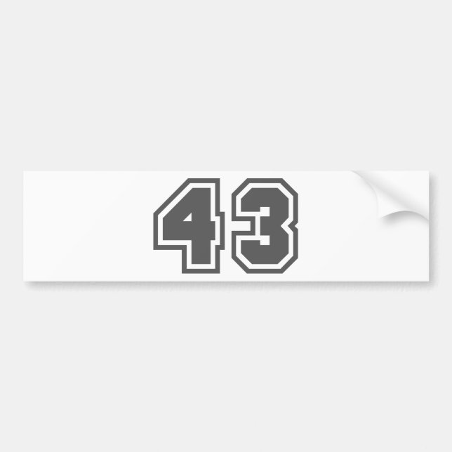 43 BUMPER STICKER (Front)