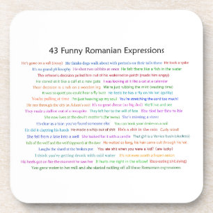 43 Funny Romanian Expressions Conversation Piece Coaster