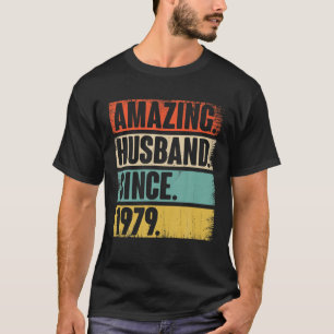 43 Wedding Aniversary Gift Him - Amazing Husband S T-Shirt