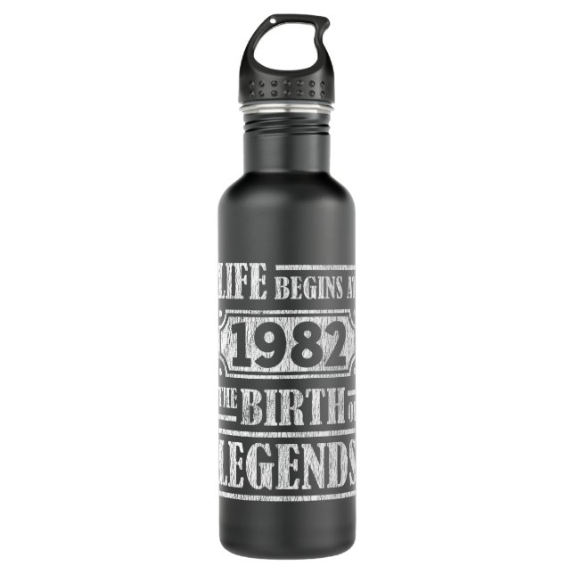 43 Year Old 1982 Birth Of Legend 43rd Birthday 710 Ml Water Bottle (Front)