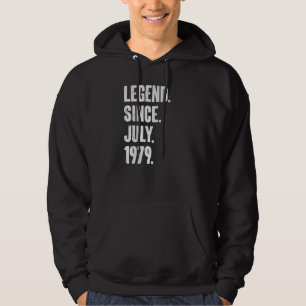 43 Year Old 43rd Birthday Legend Since July 1979 Hoodie