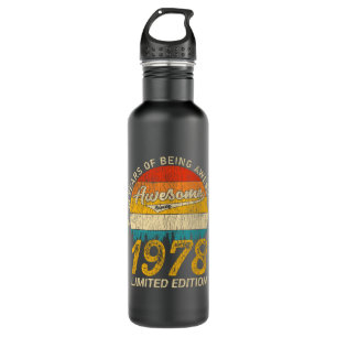 43 Year Old Bday 1978 Awesome Since 43rd Birthday 710 Ml Water Bottle