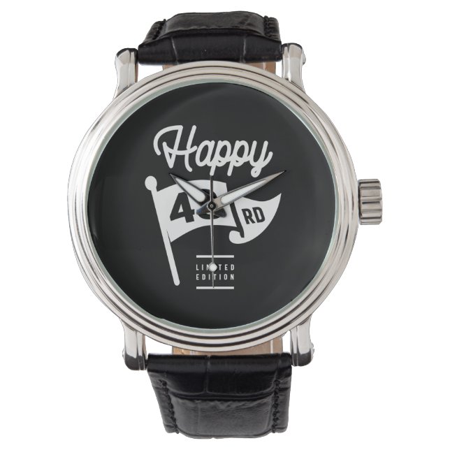 43 Years Old - 43rd Birthday Funny Gift Watch (Front)