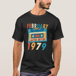 43 Years Old Gifts Legend Since February 1979 43rd T-Shirt