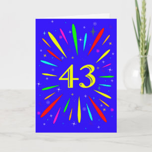 43rd Birthday Explosion Card