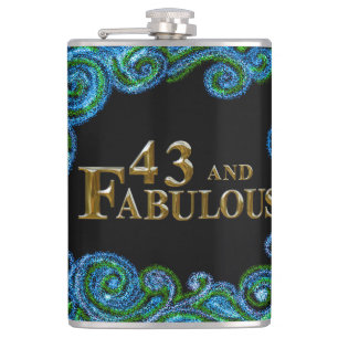 43rd  Birthday  Hip Flask