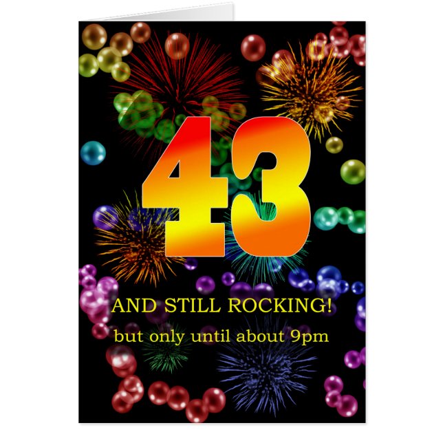 43rd Birthday Still Rocking (Front)
