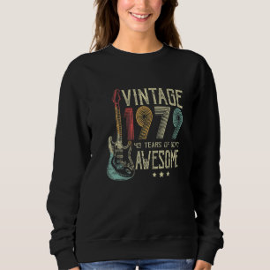 43rd Birthday Womens Mens Vintage Awesome 1979 Gui Sweatshirt