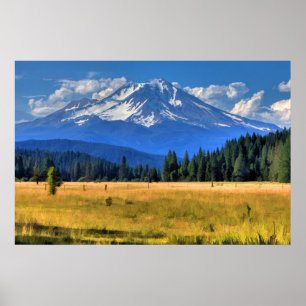 442B MOUNT SHASTA NEAR McCLOUD #9 (20X30) Poster