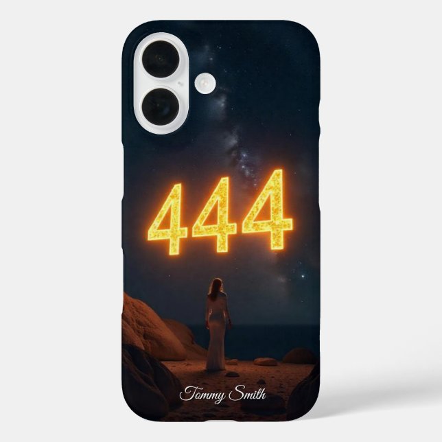444 Angel Number Manifestation – Good Vibes Case-Mate iPhone Case (Back)