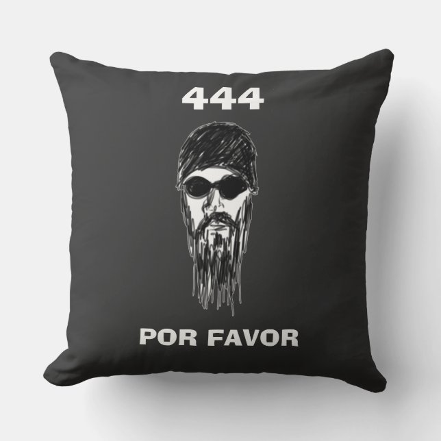 444 POR FAVOR - UggNINE Throw Pillow (Front)