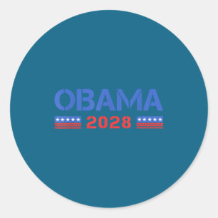 44-48 Michelle Barack Obama For President '28 Classic Round Sticker