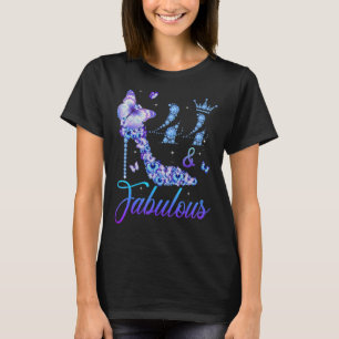 44 And Fabulous Diamond High Heels Happy 44th Birt T-Shirt