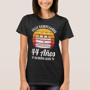 44 Años Cumpleaños En Cristo Jesús Spanish T-Shirt