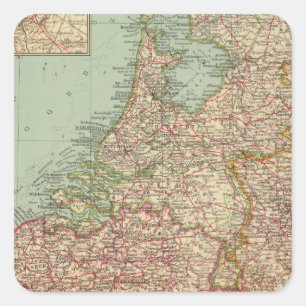 44 Belgium and Holland Square Sticker