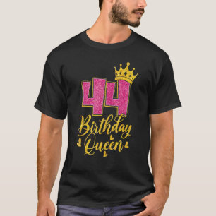 44 Birthday Queen Women 44th Birthday T-Shirt