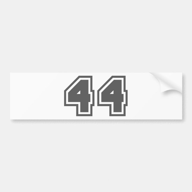 44 BUMPER STICKER (Front)