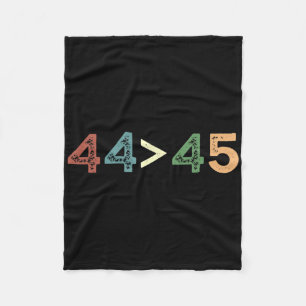 44 > 45 Anti Trump Oma Is Greater Than Trump Fu Fleece Blanket